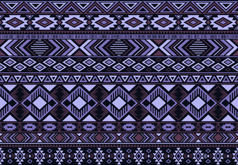 Indian pattern tribal ethnic motifs geometric seamless vector background. Trendy indian tribal motifs clothing fabric textile print traditional design with triangle and rhombus shapes.