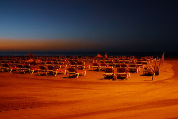 Obraz premium sunset on the beach