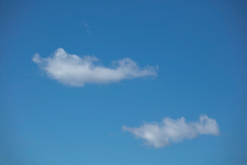 blue sky with clouds isolated