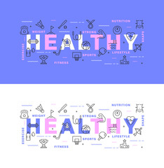 Sports infographic template. Vector set of sport tools and equipment, balls, active healthy lifestyle. Fitness and gym symbols for web, print. Sport activities background.Flat linear pictogram concept