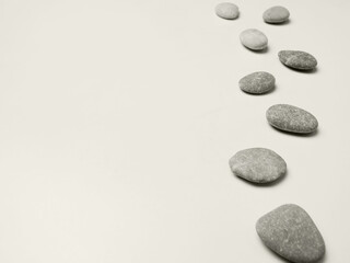 gray background with pebbles