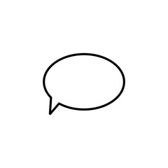 bubble speech icon trendy flat design