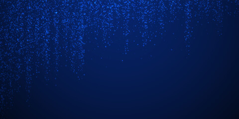 Magic stars Christmas background. Subtle flying sn