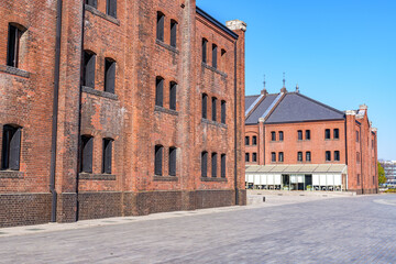 Yokohama Red Brick Warehouse at Minato Mirai 21 in Yokohama, Japan.