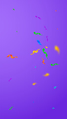 Fototapeta na wymiar Streamers and confetti. Colorful streamers tinsel