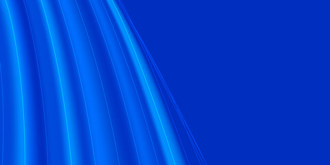 Blue silk fabric. Vector illustration with blue satin or silk fabric. Vector glossy textile. Grand business opening or fashion concept 