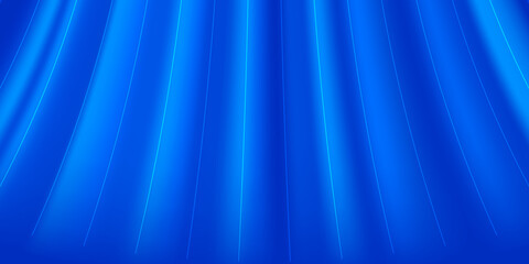 blue neon wave. vector abstract lines. template for advertising 