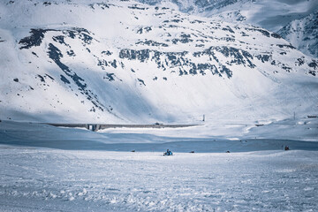 snowboarder on the slope