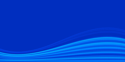 Abstract Blue Wave on Background. Vector Illustration