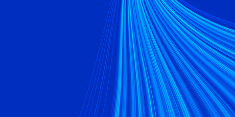Glowing abstract wave on dark, shiny motion, magic space light. Vector techno abstract background, blue color 