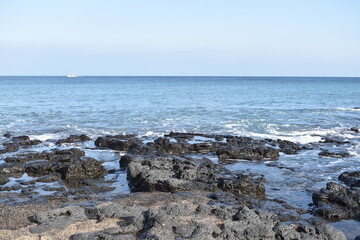 basalt stone beaches and islands