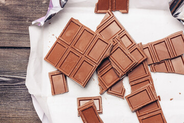 chocolate sweets delicacy dessert wooden table cake