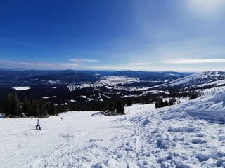 snow covered mountains