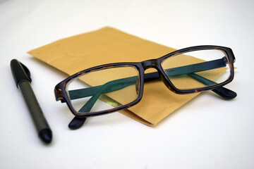glasses and envelope