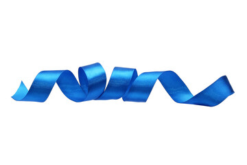 festive swirling ribbon on a white background