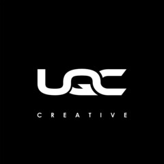 UQC Letter Initial Logo Design Template Vector Illustration