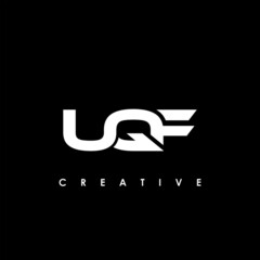 UQF Letter Initial Logo Design Template Vector Illustration