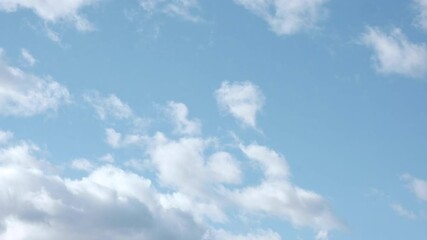 blue sky and white clouds .time lapse