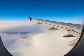 Fototapeta premium view from airplane window