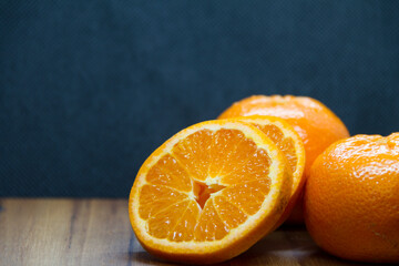 mandarin on the table