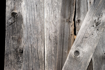 Wooden wall made of old planks