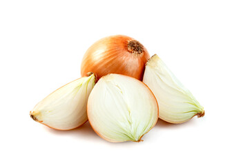 Fresh Onion isolated on white background