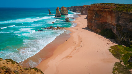 Twelve Apostles at the Great Ocean Road in Australia