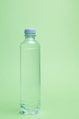plastic bottle of mineral water