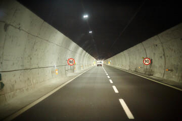 speed limit in European tunnel
