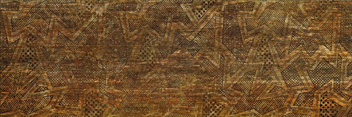 Wall Decor for interior home decoration, Ceramic Tile Design. it can be used for ceramic tile, wallpaper, linoleum, backdrop, coverpage, poster, textile, web page background -  Illustration