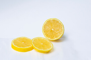 Fototapeta na wymiar lemon on a white background