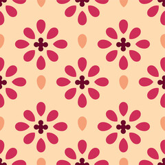 Seamless vector pattern with  rhombus shapes elements. Geometric background. Design for wallpaper, textile design, packing, textile, fabric, fashion. 