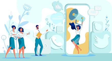 Woman Trying to Grow Her Following on Social Media