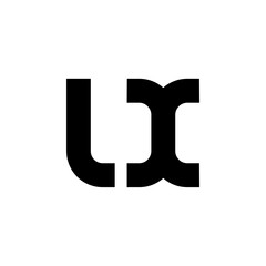 Vector Logo Letters UX Monogram