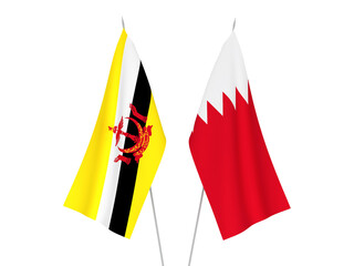 Bahrain and Brunei flags