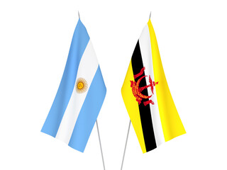 Argentina and Brunei flags