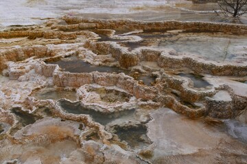 Grand Prismatic Spring from Midway Geyser Basin, Yellowstone National Park, Wyoming, United States