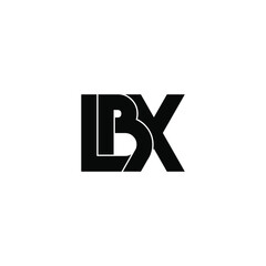 lbx letter original monogram logo design