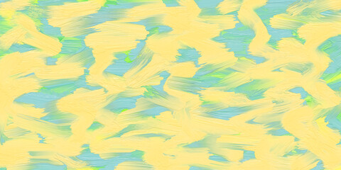 Texture of paint, stained colored paper, painted background, abstract motley pattern. Fluid art, liquid paints on the wash drawing, pastel ink. Soft colors, yellow and blue canvas.
