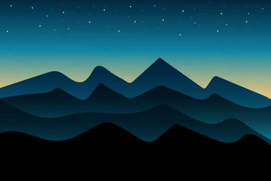 flat landscape the himala mountains at night are so incredibly beautiful