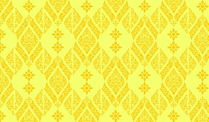 Fototapeta premium THAI pattern seamless background , LINE THAI