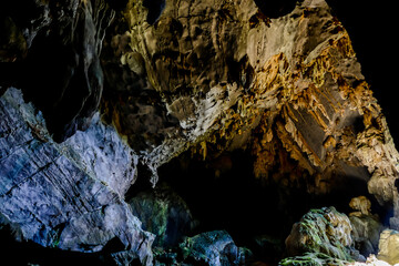 cave in cave, digital photo picture as a background , taken in vang vieng, laos, asia