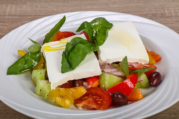 Traditional Greek salad with Feta
