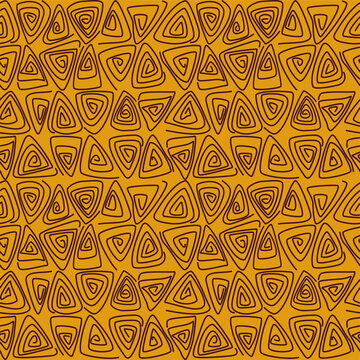 Abstract geometric seamless pattern with spiral