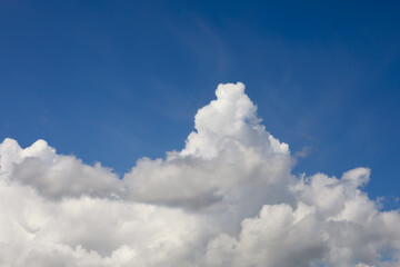 Blue sky with high white clouds