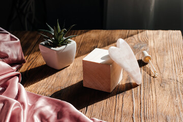 gouache on a wooden board with oil