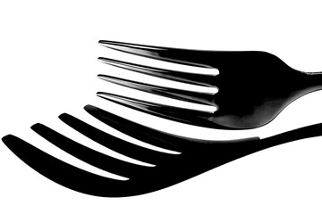 Close up shot of a kitchen silver fork