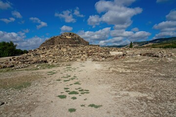 Italy, Barumini - 2019-09-30 : Su Narixi, a nuragic archaeological site in Central Sardinia. Su...