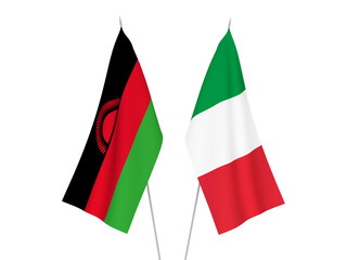 Italy and Malawi flags