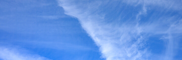 bright blue sky with cloud. banner